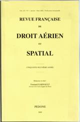 Revue Francaise de Droit Aerien Spatial- Annee Civile France Magazine